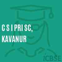 C S I Pri Sc, Kavanur Primary School Logo