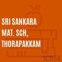 Sri Sankara Mat. Sch, Thorapakkam Secondary School Logo