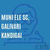 Muni Ele Sc, Galivari Kandigai Primary School Logo