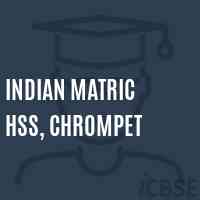 Indian Matric HSS, Chrompet Secondary School Logo