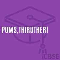 PUMS,Thirutheri Middle School Logo