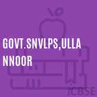 Govt.Snvlps,Ullannoor Primary School Logo