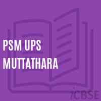 Psm Ups Muttathara Middle School Logo