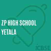 Zp High School Yetala Logo