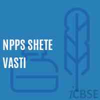 Npps Shete Vasti Primary School Logo
