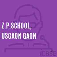 Z.P.School, Usgaon Gaon Logo