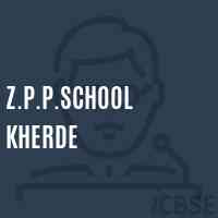 Z.P.P.School Kherde Logo