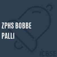 Zphs Bobbe Palli Secondary School Logo