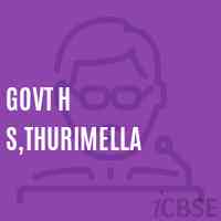 Govt H S,THURIMELLA Secondary School Logo