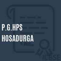 P.G.Hps Hosadurga Middle School Logo