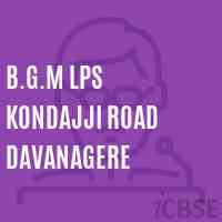 B.G.M Lps Kondajji Road Davanagere Primary School Logo