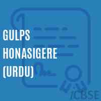 Gulps Honasigere (Urdu) Primary School Logo