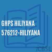 Ghps Hiliyana 576212-Hiliyana Middle School Logo