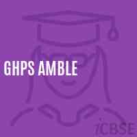 Ghps Amble Middle School Logo