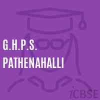 G.H.P.S. Pathenahalli Middle School Logo