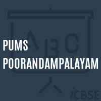 Pums Poorandampalayam Middle School Logo
