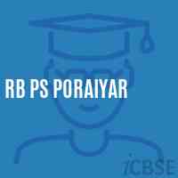 Rb Ps Poraiyar Primary School Logo