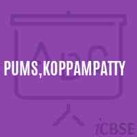 Pums,Koppampatty Middle School Logo