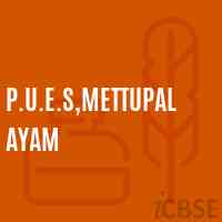 P.U.E.S,Mettupalayam Primary School Logo