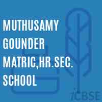 Muthusamy Gounder Matric,Hr.Sec. School Logo