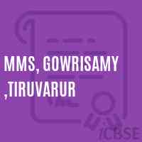 Mms, Gowrisamy ,Tiruvarur Middle School Logo