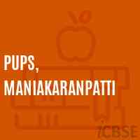 Pups, Maniakaranpatti Primary School Logo