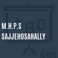 M.H.P.S Sajjehosahally Middle School Logo