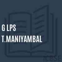 G Lps T.Maniyambal Primary School Logo
