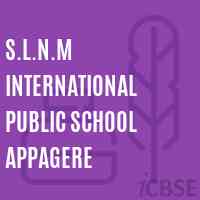 S.L.N.M International Public School Appagere Logo