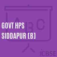 Govt Hps Siddapur [B] Middle School Logo
