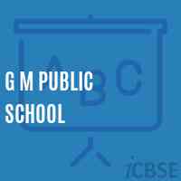 G M Public School Logo