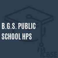 B.G.S. Public School Hps Logo