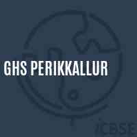 Ghs Perikkallur Senior Secondary School Logo