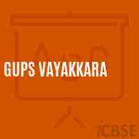 Gups Vayakkara Middle School Logo