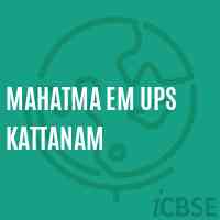 Mahatma Em Ups Kattanam Middle School Logo