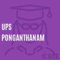 Ups Ponganthanam Middle School Logo