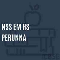 Nss Em Hs Perunna Secondary School Logo