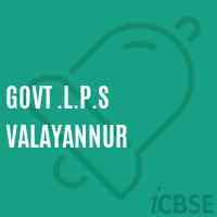 Govt .L.P.S Valayannur Primary School Logo