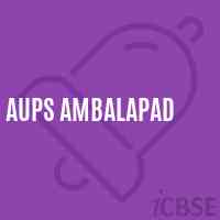 Aups Ambalapad Middle School Logo