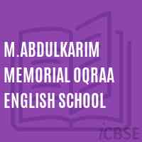 M.Abdulkarim Memorial Oqraa English School Logo