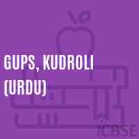 Gups, Kudroli (Urdu) Middle School Logo