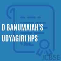 D Banumaiah'S Udyagiri Hps Middle School Logo