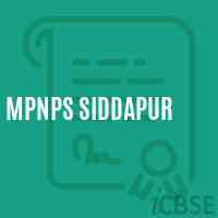 Mpnps Siddapur Primary School Logo