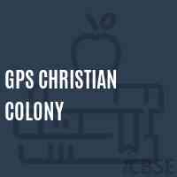 Gps Christian Colony Primary School Logo
