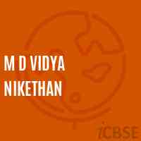 M D Vidya Nikethan Middle School Logo