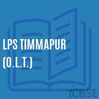 Lps Timmapur (O.L.T.) Primary School Logo