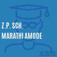 Z.P. Sch. Marathi Amode Primary School Logo