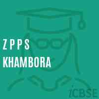 Z P P S Khambora Primary School Logo
