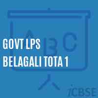 Govt Lps Belagali Tota 1 Primary School Logo