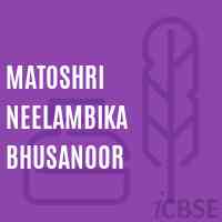 Matoshri Neelambika Bhusanoor School Logo